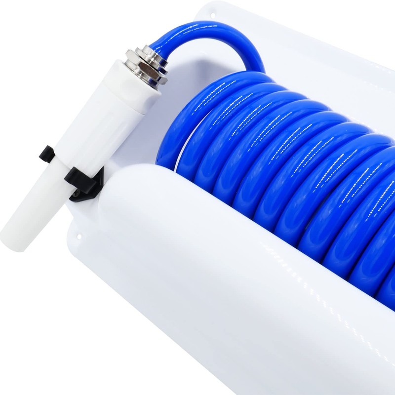 T-H Marine Coiled Washdown Hose System - 25' Wash Down