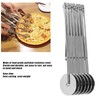 7 Wheel Pastry Cutter, Stainless Pizza Slicer with Adjustable Roller