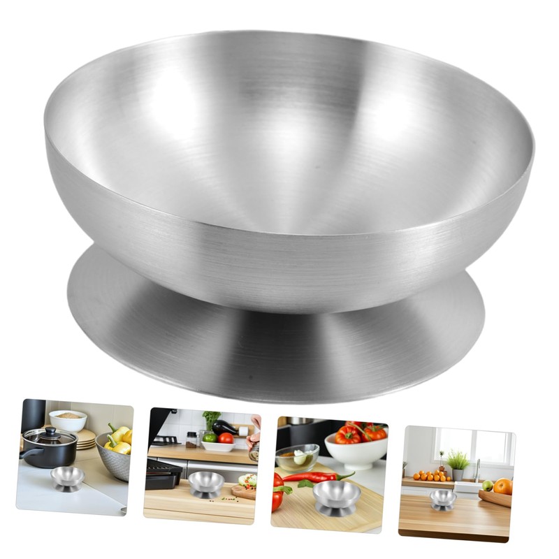 SHOWERORO Footed Ice Cream Bowl Stainless Steel Dessert Cup Ice