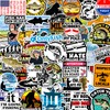 74pcs Funny Fishing Stickers for Tackle Box, Bucket, Father's Day