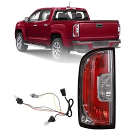 Dasbecan Left Tail Light Assembly Compatible with 2015-2022 GMC Canyon (Denali,SL,SLE,SLT,Elevation AT4), Rear Lamp Outer Driver Side w/Halogen Bulbs Replaces# GM2800273 84916709