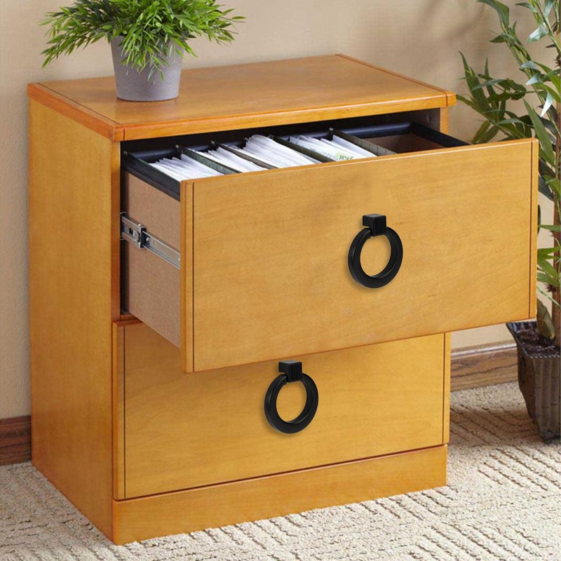 Brosay Drop Ring Drawer Pulls Antique Round Cabinet Ring Pulls