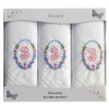 2COZEE Womens/Ladies Embroidered Initials Taschent 3-Pack? CHER with White EM