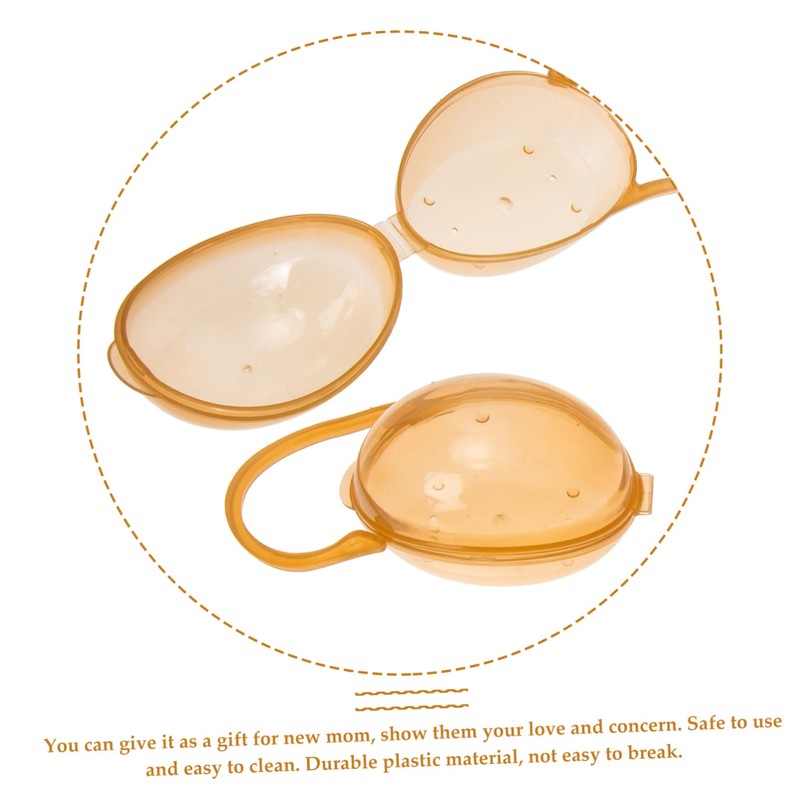 BIUDECO 8pcs Pacifier Holder Case Newborn Pacifier Storage Box Clips