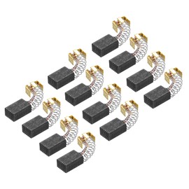 PATIKIL Carbon Brushes 0.127x0.31x0.20 Inch for Electric Motors Power Tool Angle Grinder Table Saw Spare Part Repair, 12 Pack