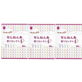 Sennen Moxibustion Scent Select 4, 60 Pieces x 3 Pieces Set