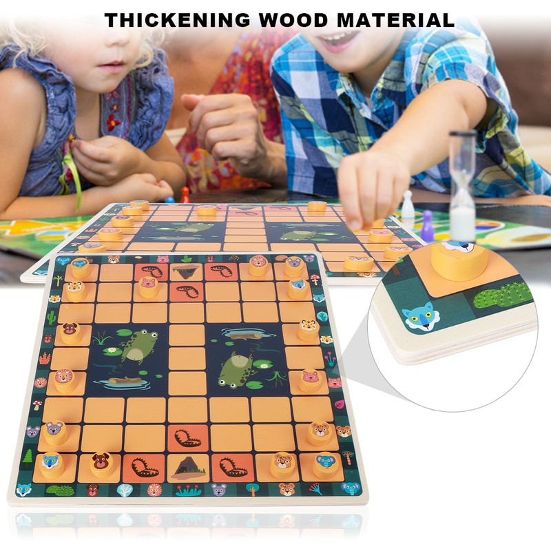 Animal Checker Children Chess Toys Educational MultiFunction Desktop Games Toy(#1