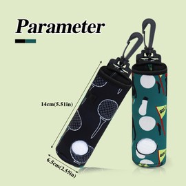 AfitLulu Small Golf Bag Premium Golf Club Bags with Hanging Clip Buckle for 3 Golf Balls, Waterproof Golf Bag Lightweight Golf Bag Golf Accessories Set Golf Bags for Men and Women (Black)