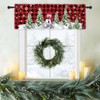 Abaysto Christmas Valance for Windows Christmas Snowman Window Toppers Valances
