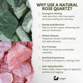 Eco Bath London Jade Face Roller - Rose Quartz