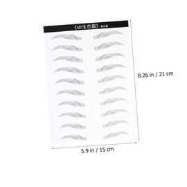 NOLITOY Eyebrow Stickers Brow Tint Eyebrow Stencil Kit Waterproof 20 Pairs Women's Makeup Tools