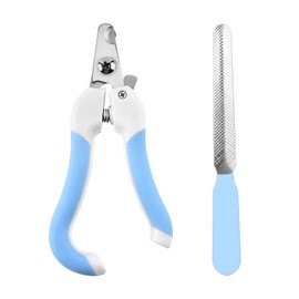 Cat Nail Clippers for Beginners and Groomers - Durable pet Trimmer - Supplies with Safety Guard, Avoid Overcutting - Grooming Tool for Small Animals Tiny Dog Indoor Cat Bunny Rabbit Bird Kitten(Blue)