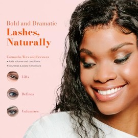 Juwel Cosmetics Onyx Black, máscara voluminizadora y alargadora, máscara impermeable de larga duración con cera de carnauba y cera de abejas, pH equil