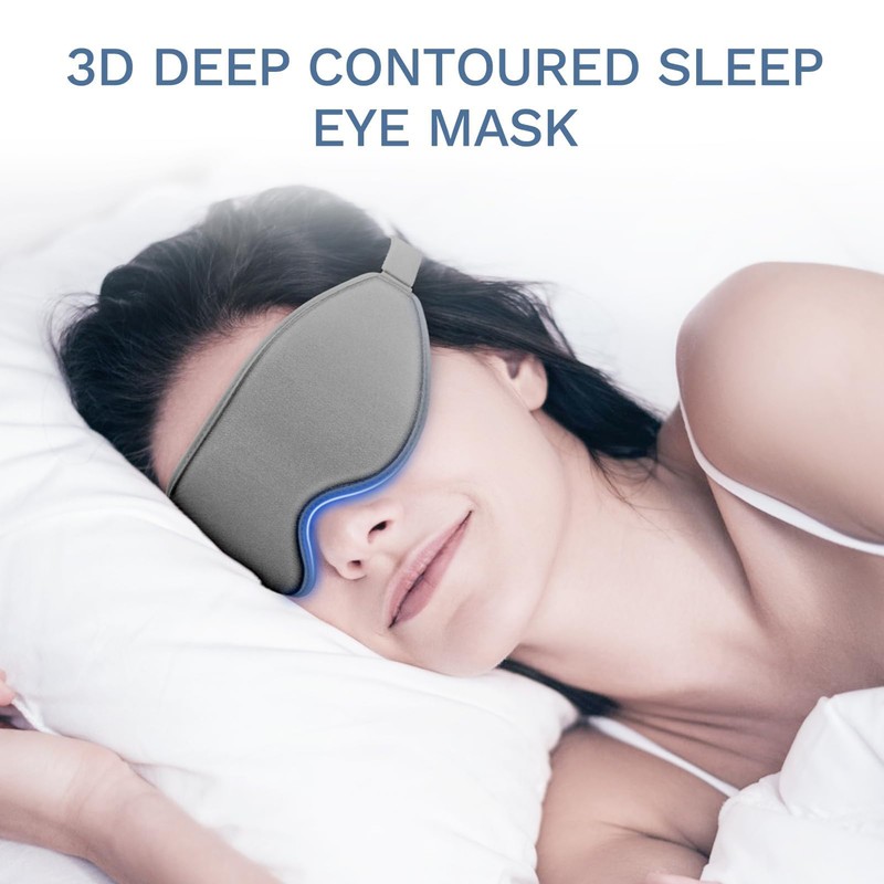 FlyCoco 99% Fully Block Out Light Eye Sleep Mask, 3D