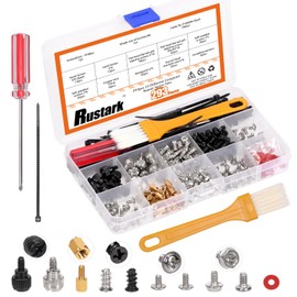 Rustark 293Pcs Computer Screws Assortment Kit Motherboard Standoffs Screws Set PC Screws Kit for Universal Motherboard Hard Drive Computer Case Laptop Case Repair DIY Installation