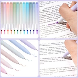 hoyuwak 12 Highlighters with 90 Bible Labels, 5 Multi-Color Gel Pens, 4 Colorful Sticky Notes & 2 Permanent Markers – Perfect for Bible Study, Journaling, Note Taking & Teacher Supplies