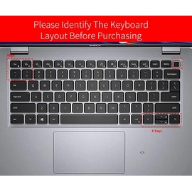 Keyboard Cover for Dell Latitude 3440 5440 5430 5431 5420 14", Dell Latitude 14" 7440 7430 7420 7410, Dell Latitude 14" 9420 9430, Dell Latitude 9520 9510 7520 15.6" Keyboard Skin Protector, Black