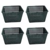 Bespoke 4 Large 19cm square plastic aquatic pots baskets for