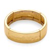 WOWORAMA Gold Hammered Bangle Bracelet for Women Chunky Elastic Stretch