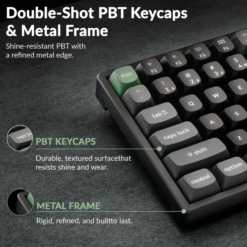 Keychron K2 Ultra 75% Wireless Mechanical Keyboard, 8000Hz Polling Rate