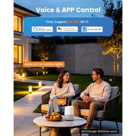 SURAIELEC 300W Wi-Fi Low Votage Landscape Transformer, 2 Zones, 12V 15V AC