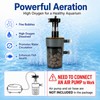 Turchongeco Air-Driven Aquarium Filter with Ceramic Balls, Small