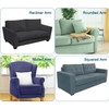 XIEHUZA Armrest Covers, Set of 2 Stretch Armchair Couch Armrest