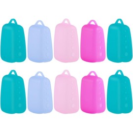 10 Piezas Funda para Cepillo de Dientes de Silicona para Viaje Tapa Protectora Ventilada, Ligera y Transpirable, Uso en Exteriores Color Aleatorio