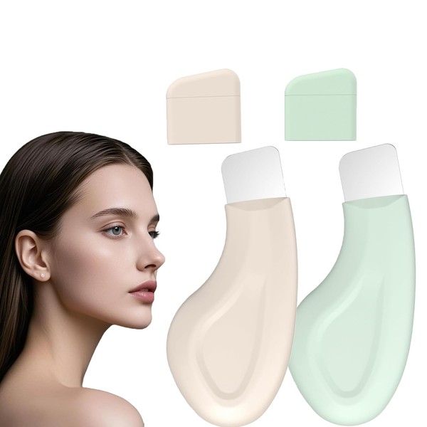 2Pcs Blackhead Remover Tool,Face Spatula for Nose Deep Cleaning,Mild and