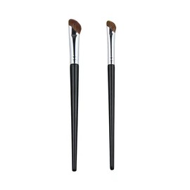 Nose Shadow Brush Set of 2 Diagonal Nose Shadow Brush, Portable Makeup Brush, Multi-functional Makeup Brush, Fits the shape of the nose to evenly distribute the powder and blur brush size + 2 trumpet