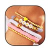 ACEDRE Mother's Day Stretch Bracelets for Women Mama Stackable Clay
