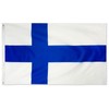 DANF Finland Flag 3ftx5ft Polyester Finnish National Flags with Brass