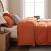 JSD Burnt Orange Duvet Cover Set Twin Size, 2 Piece