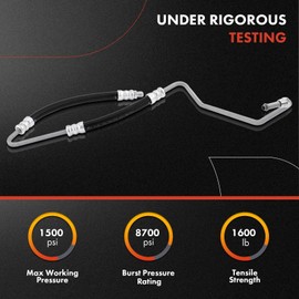 A-Premium Power Steering Hose Pressure Hose Line Assembly Compatible with Jaguar XJR 1995-1997 XJ6 Vanden Plas 1994-1997 XJS 1996 4.0L To Rack