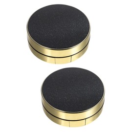 WOONEKY 2pcs Travel-friendly Two-layer Blusher Box Pressed Powder Container for Makeup Accessories