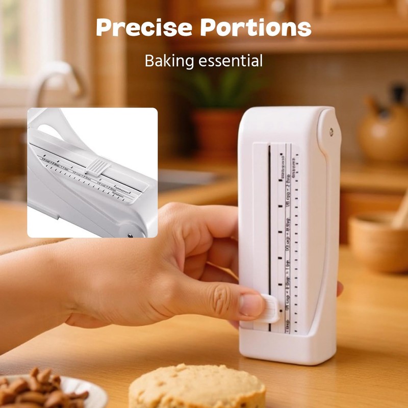 1PCS Stick Butter Cutter Slicer, Measuring Dispenser with Freshness Seal,