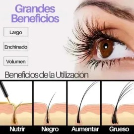 Kit 4 Sueros Para Pestañas Y Cejas Esencia Alargadora. Formula Cosmetica Hidratante Que Estimula El Crecimiento Fortalece La Raiz Y Brinda Mayor Densi