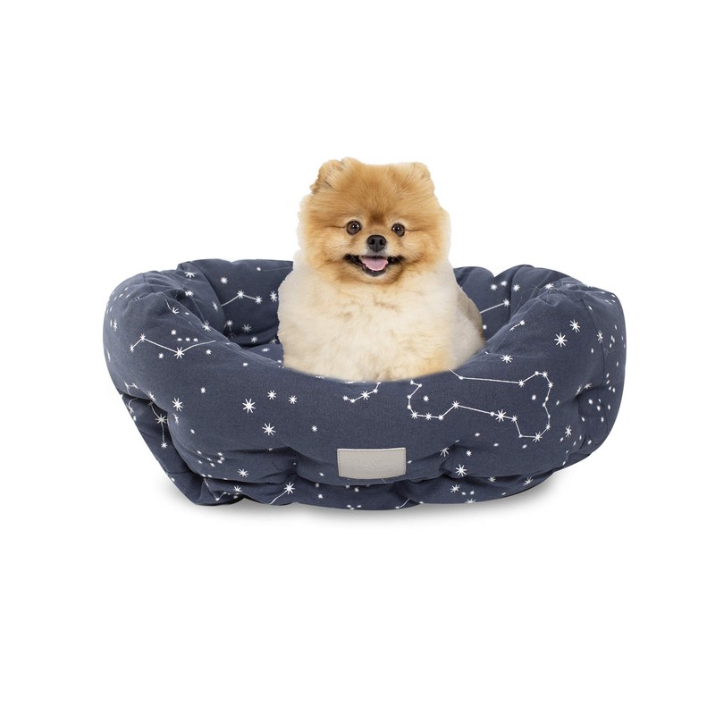 Fringe Studio Pet Bed, Celestial Round Cuddler, 20 x 19