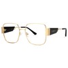 Zeelool Metal Square Glasses Frame for Women Blue Light Blocking