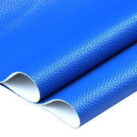 HGUAN Solid Color Faux Leather Sheets 12"X53"(30cmX135cm),Very Suitable for Making Leather Earrings,Bows,and DIY Projects (Blue)