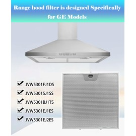 2 PCS WB02X24872 Range Hood Grease Filter(11-7/8''x11-7/8'') Fits for GE JVW5301FJ1DS JVW5301SJ1SS JVW5301BJ1TS JVW5301EJ1ES JVW5301EJ2ES,etc.