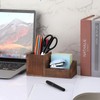 Hipiwe Business Card Holder Stand for Desk Wood Business Card