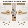 Knurled Privacy Door Handle for Bedroom & Bathroom