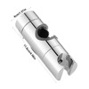 Adjustable Shower Head Holder Replacement for 18-25MM Slide Bar, Universal