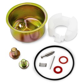 Niuohoy Carburetor Float Bowl Kit Float Bowl Needle Spring Seal Pin Gaskets Bolt Washer Compatible with Honda GX120 GX160 GX200 GXV120 GXV140 GXV160 Engine Power Washer Pressure Washer Carburetor