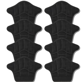 WOMLEX Anti-Shoe Pads for Heels (4 Pairs Set, Black)