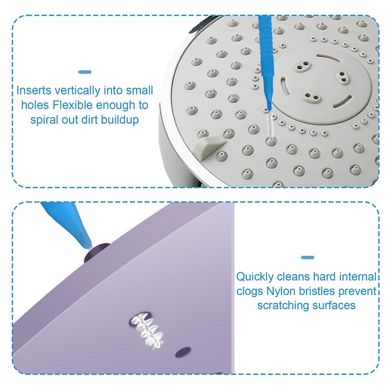 70pcs Shower Head Cleaner Tool Kit, 2 Designs Bathroom Small