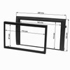 tomzz Audio 2450-018 Double DIN Radio Fascia Set Compatible with