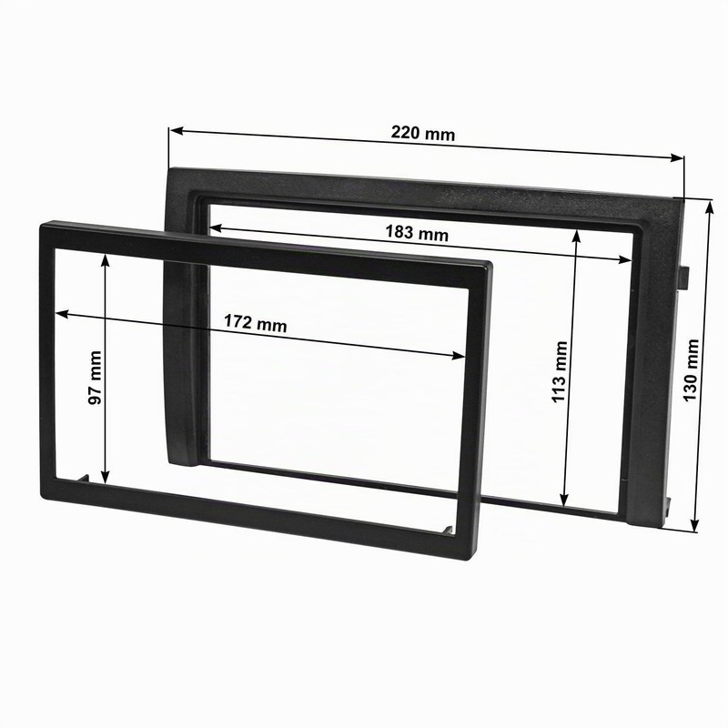 tomzz Audio 2450-018 Double DIN Radio Fascia Set Compatible with
