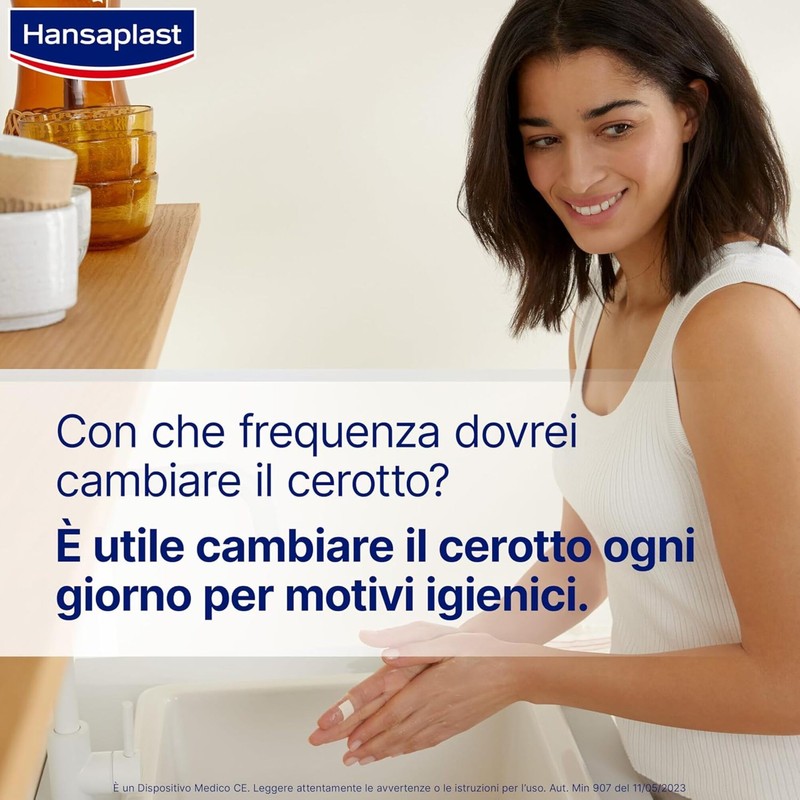 Hansaplast Cerotti AQUA PROTECT, Cerotti impermeabili con elevato potere adesivo,